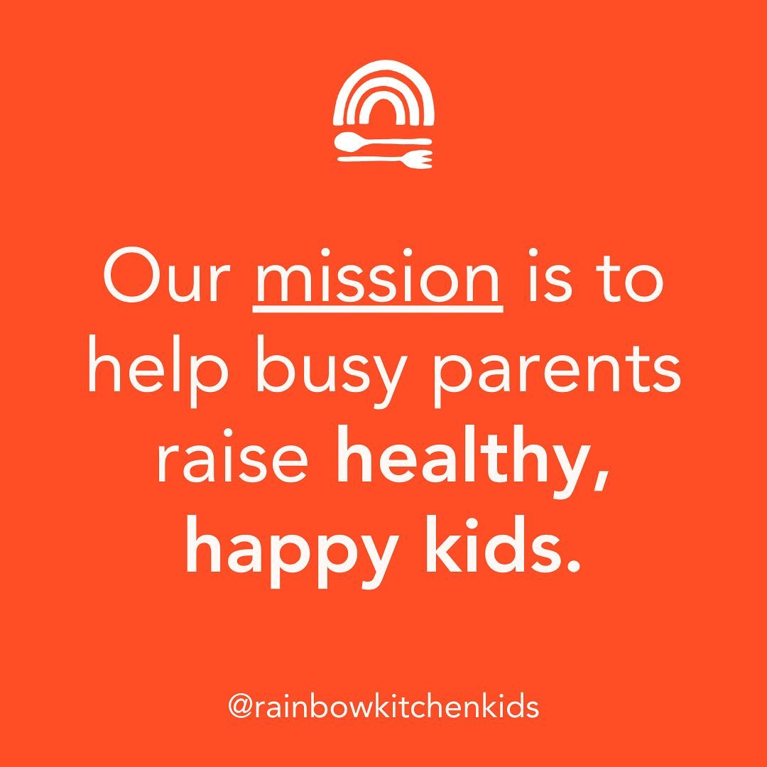 Rainbow Kitchen is on a mission:

❤️ to provide children with delicious food that nourishes their growing brains and bodies
🧡 to offer parents childrens’ food and content services that lighten their loads
💛 to engineer solutions that make healthy, affordable, planet-friendly food possible
💚 to build a community of parents, partners and local leaders who share our values
💙 to shine a light on the need for change when it comes to children’s food in the U.S.
💜 to pave the way for change 

 Join us! Learn more and subscribe via the link in our bio.