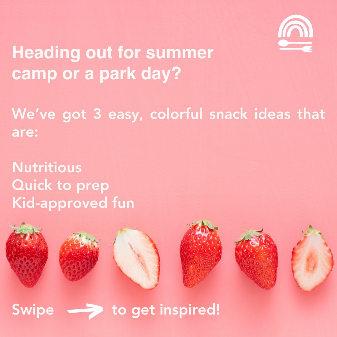 Simple, healthy snack ideas to keep summer energy going strong 🌿 Want more easy recipes? Drop a 🍒 below! #rainbowkitchen